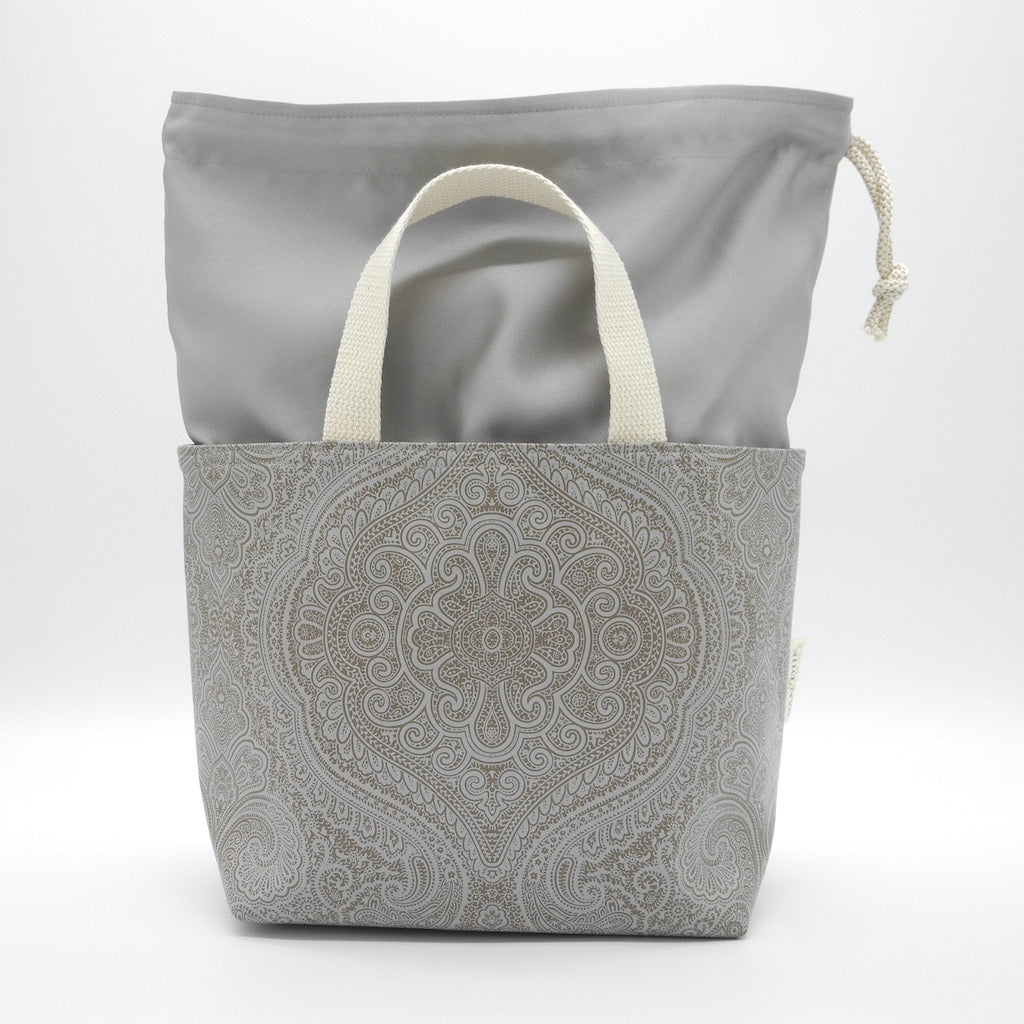 drawstring basket showing drawstring top