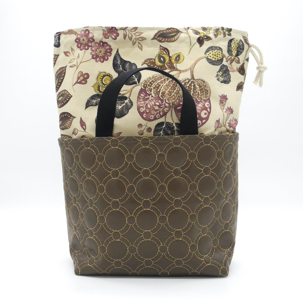 project basket showing top open