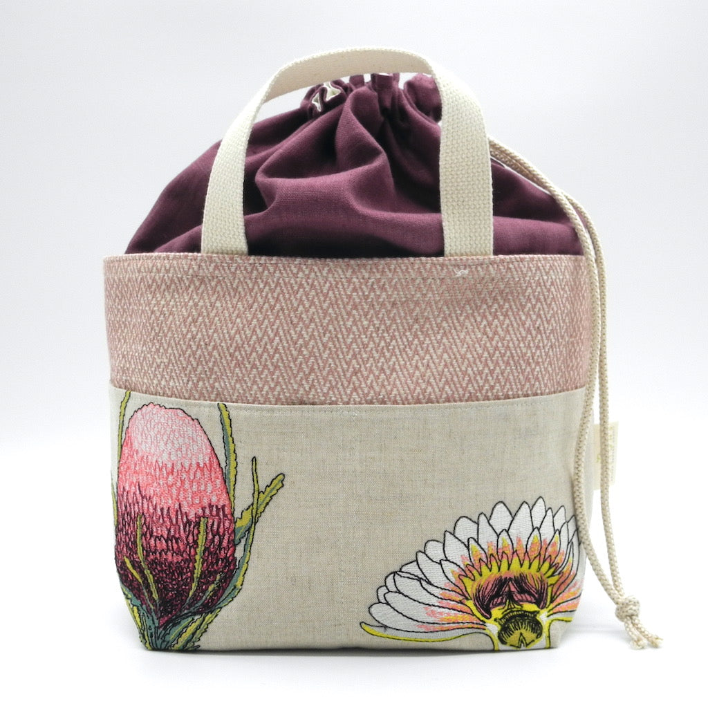 Drawstring Project Basket - Medium