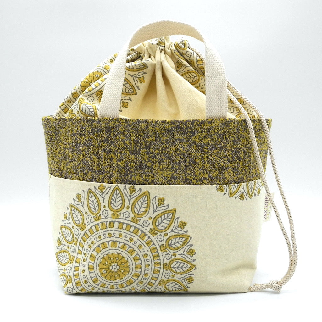 Drawstring Project Basket - Medium