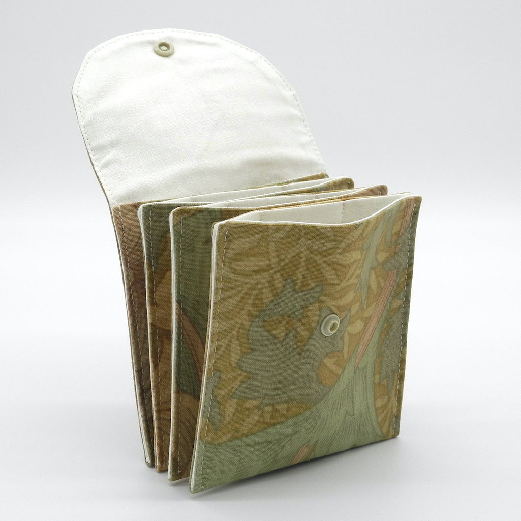 Accordion pouch side view