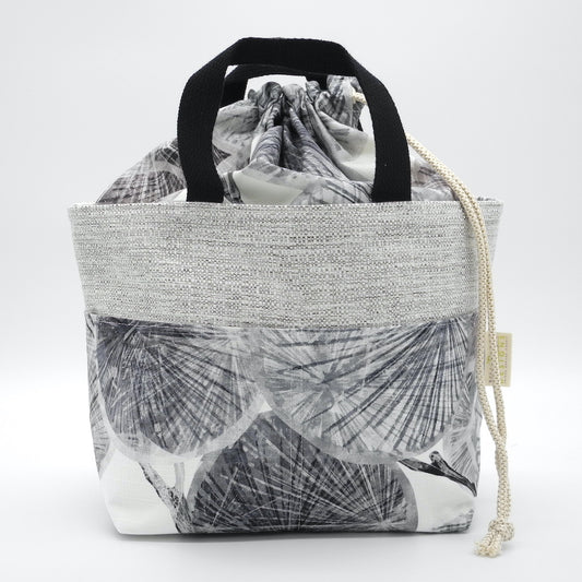 drawstring project basket front view